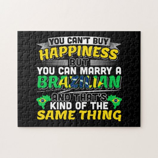 Marry a Brazililian - Brazilië Happiness Legpuzzel (Horizontaal)