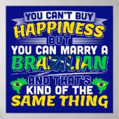 Marry a Brazililian - Cute Brazil Wedding Quote Poster (Voorkant)