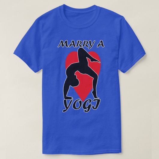Marry a yogi t-shirt (Design voorkant)