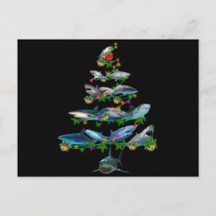 Marry Chrismas shark Feestdagenkaart