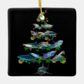 Marry Chrismas shark Keramisch Ornament (Voorkant)
