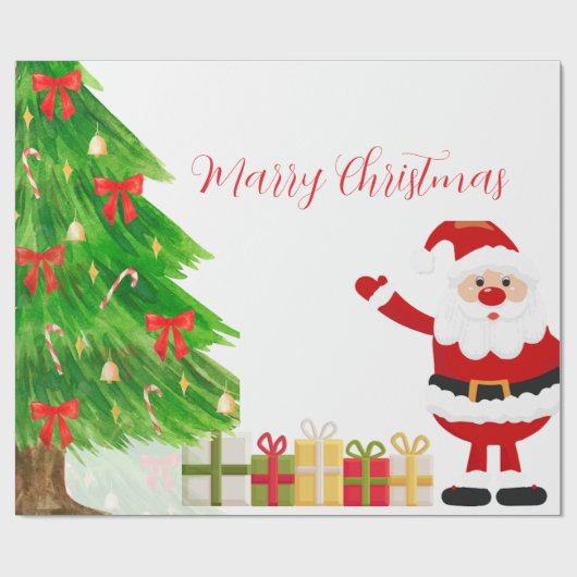 Marry Christmas Cadeaupapier (Vlak)