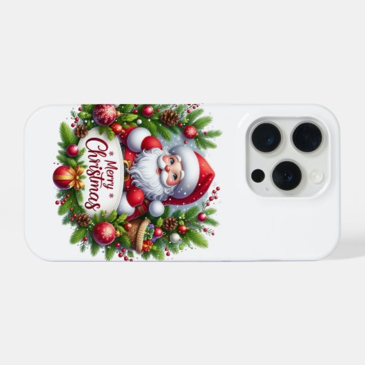 Marry Christmas iPhone 15 Pro Case  iPhone Hoesje (Achterkant horizontaal)