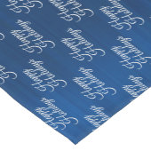 Marry Christmas Party Navy Blue Winter Holidays Korte Tafelloper (Hoek)