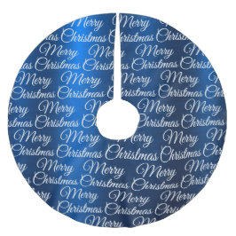 Marry Christmas White Snowflakes Navy Blue Kerstboom Rok