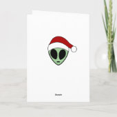 Marry Kerstmis Earthling Feestdagen Kaart (Achterkant)