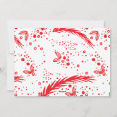 Marry KerstWhite, moderne hand geschreven foto Feestdagenkaart (Achterkant)