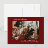 Marry Little KerstRed Feestdagenkaart (Voorkant / Achterkant)