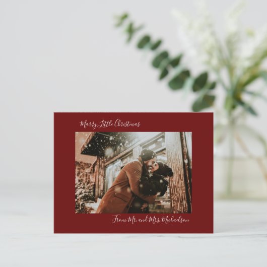 Marry Little KerstRed Feestdagenkaart (Staand voorkant)