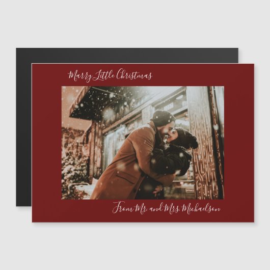 Marry Little KerstRed Holiday Magnet (Voorkant / Achterkant)
