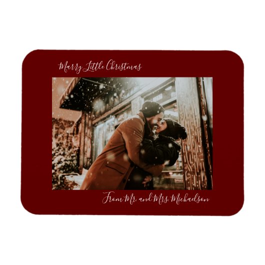 Marry Little KerstRed Holiday Magnet Magneet (Horizontaal)