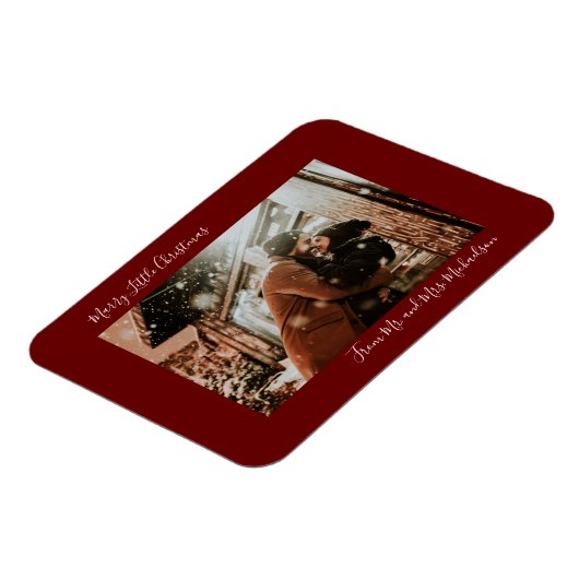 Marry Little KerstRed Holiday Magnet Magneet (Linkerzijde)