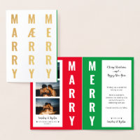 "MARRY MAERRY MERRY" Kerstmis Opslaan Datum foto
