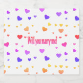 Marry me, bier etiket (Enkel label)