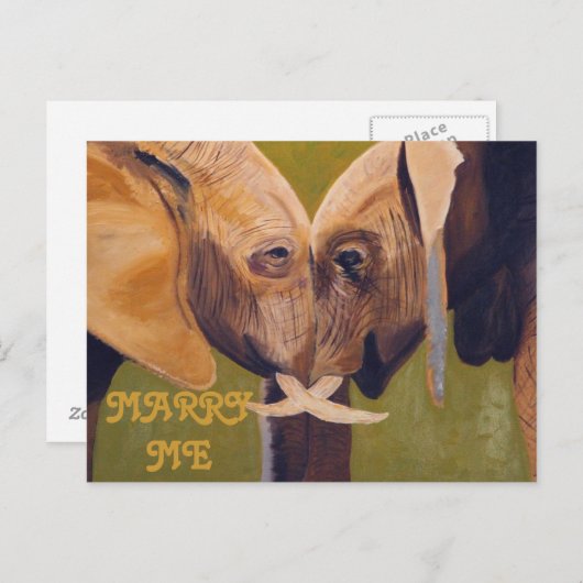 MARRY ME BRIEFKAART (Voorkant / Achterkant)