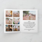 Marry Me Elegant 8 Photo Collage Marriage Voorstel Kaart (Binnen)