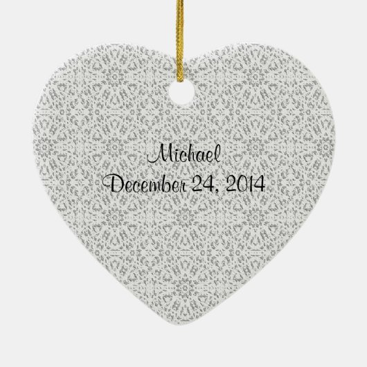 Marry Me Faux Diamond Flower Verloving Ornament (Achterkant)