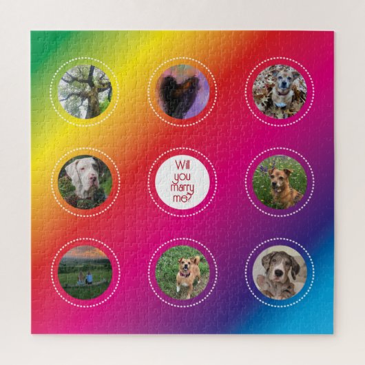 Marry Me Gay Wedding-voorstel Legpuzzel (Verticaal)