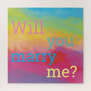 Marry Me Gay Wedding-voorstel Legpuzzel