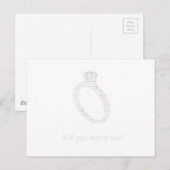 Marry me in ascii art briefkaart (Voorkant / Achterkant)