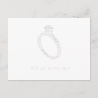 Marry me in ascii art briefkaart