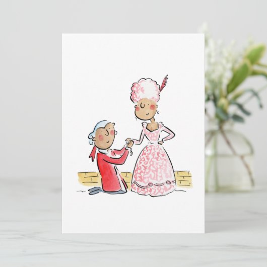 Marry me? kaart (Staand voorkant)