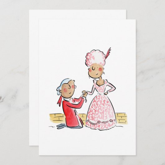 Marry me? kaart (Voorkant / Achterkant)