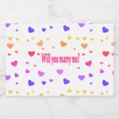 Marry me, likeurfles etiket (Enkel label)