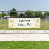 "Marry Me" Marriage Proposal Banner Lona (Insitu)