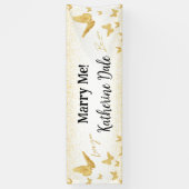 "Marry Me" Marriage Proposal Banner Lona (Verticaal)