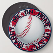 Marry me op Home Bord-Round Baseball Button (Voorkant /achterkant)
