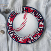 Marry me op Home Bord-Round Baseball Button (In situ)
