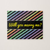 Marry me? + Patroon voor zwart-witkleuren en paste Legpuzzel (Horizontaal)