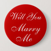 Marry Me Pin Ronde Button 4,0 Cm (Voorkant)