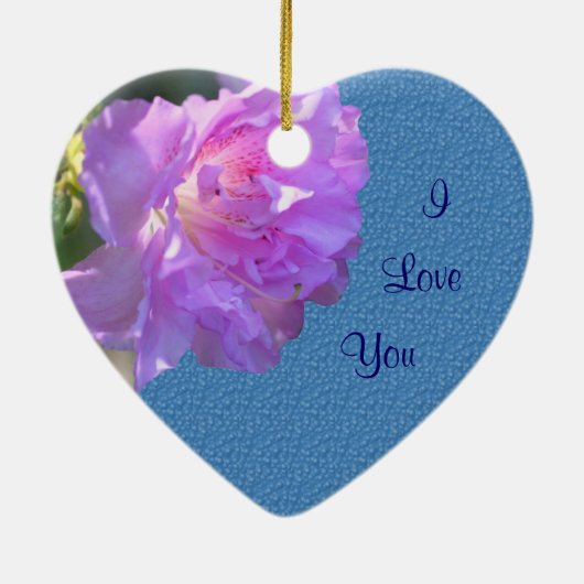 Marry Me Pink Azalea Verloving Ornament (Achterkant)