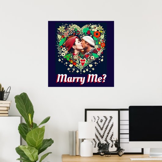 Marry Me | Proposal Poster (Thuiskantoor)