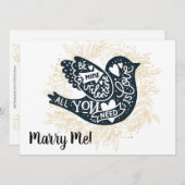 Marry Me proposal Valentijnsdag Feestdagenkaart (Voorkant / Achterkant)