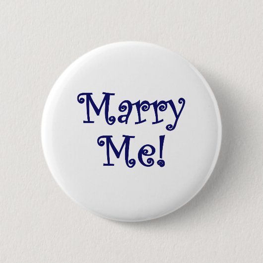 Marry me! ronde button 5,7 cm (Voorkant)