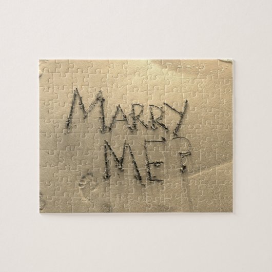 Marry Me Sand Marriage Voorstel Legpuzzel (Horizontaal)