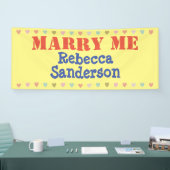 Marry me! spandoek (Beurs)