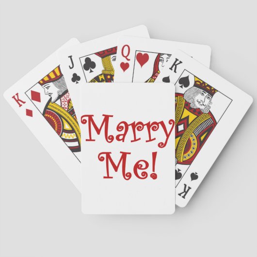Marry me! speelkaarten (Achterkant)