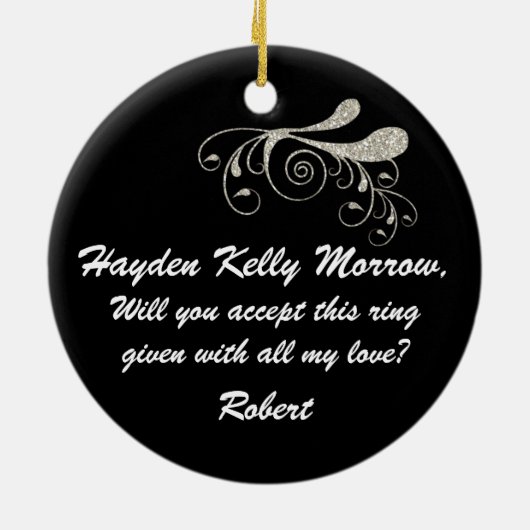 Marry Me - SRF Keramisch Ornament (Achterkant)