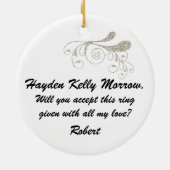 Marry Me - SRF Keramisch Ornament (Achterkant)