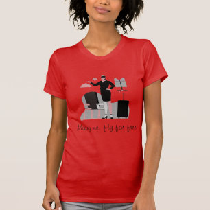 MARRY ME, VLIES VOOR VRIJE T-ZWART T-SHIRT