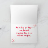 MARRY ME VOOR HET MAKEN VAN JULLIE HAPPY IS ALLEMA KAART (Binnen)