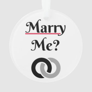 Marry me? Weddenschapsvoorstel LOVE Ornament