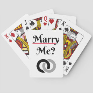 Marry me? Weddenschapsvoorstel LOVE Pokerkaarten