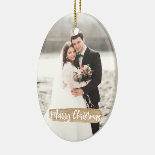 Marry Pas getrouwd Ornament (Links)