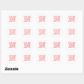 MARRY.png Ronde Sticker (Vel)