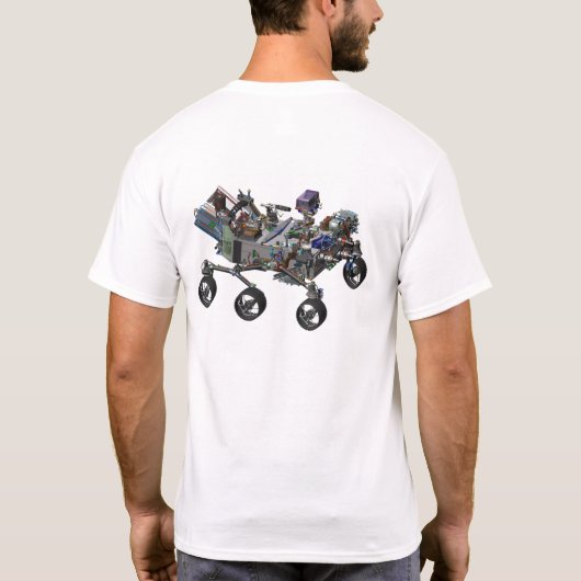 Mars2020 Perseverance Rover T-shirt (Achterkant)